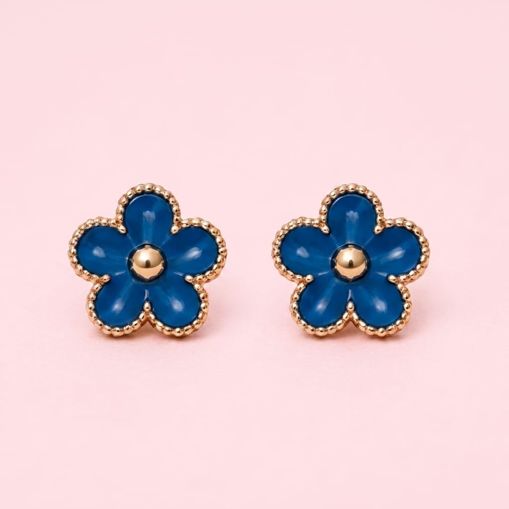 Multi Color Flower Ear studs (pack of 12) - Image 8
