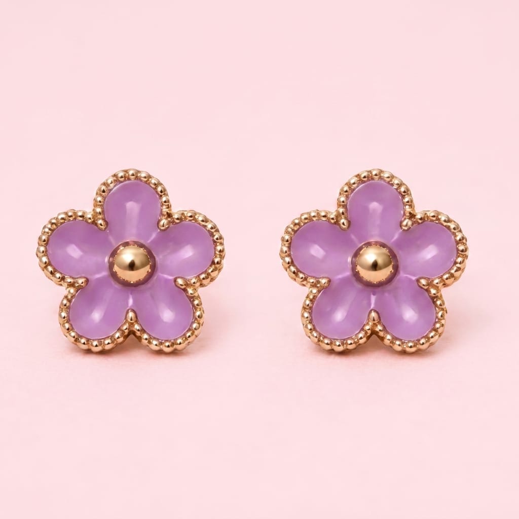 Multi Color Flower Ear studs (pack of 12) - Image 6