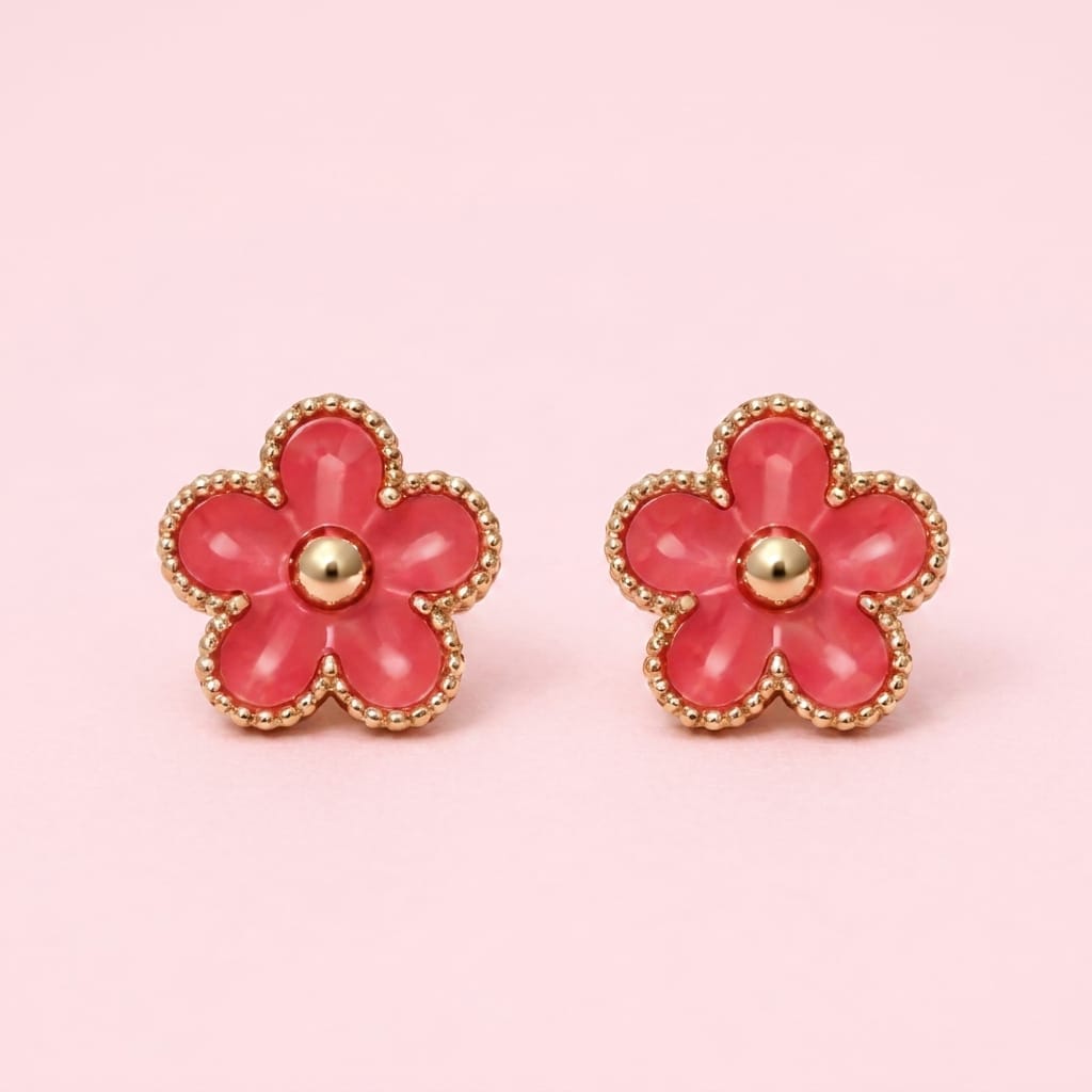 Multi Color Flower Ear studs (pack of 12) - Image 13