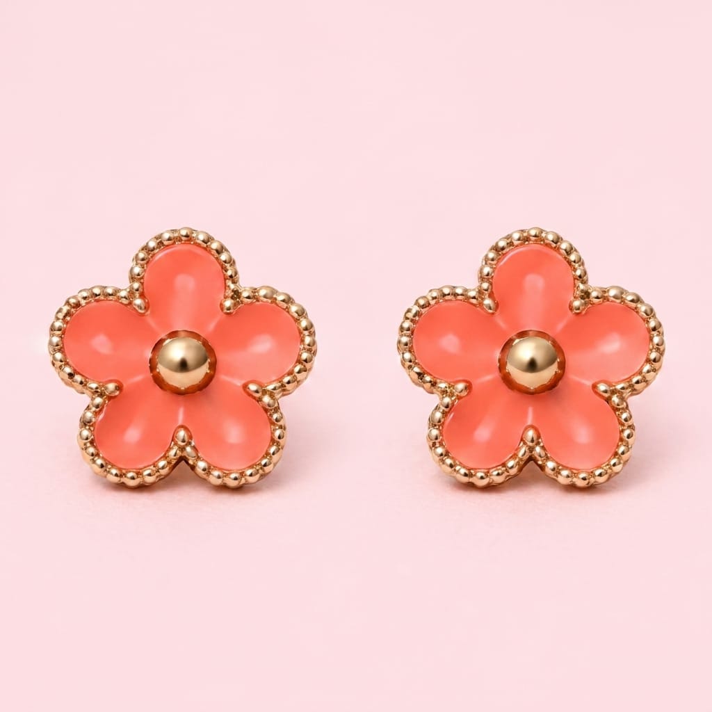Multi Color Flower Ear studs (pack of 12) - Image 5